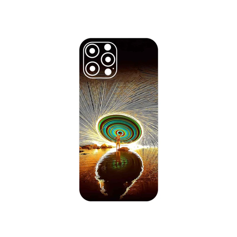 برچسب پوششی ماهوت مدل Night Light Fountain مناسب برای گوشی موبایل اپل iPhone 12 Pro Max