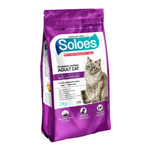 غذا خشک گربه سولواس مدل بالغ طعم مرغ وزن ۲ کیلوگرم