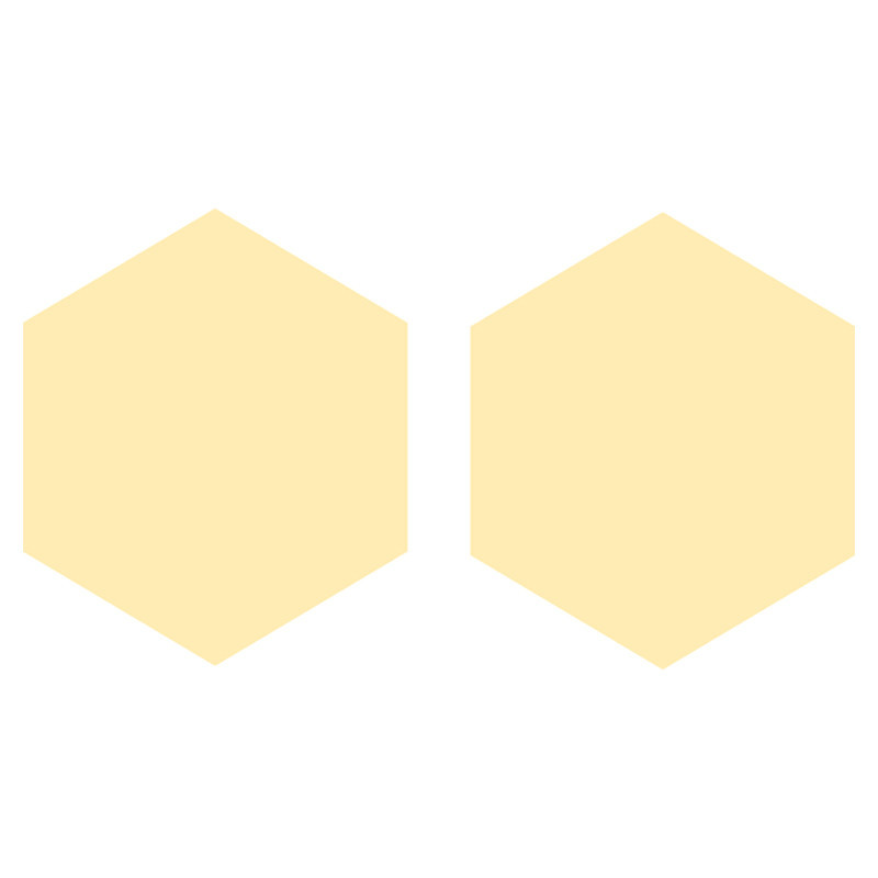 گوشواره طلا 18 عیار زنانه الن نار طرح شش ضلعي مدل N5275