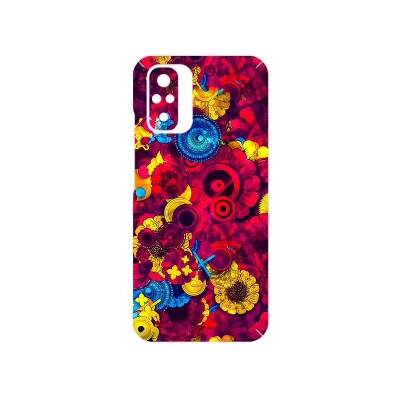 برچسب پوششی ماهوت مدل Vector Flower Garden Digital Art مناسب برای گوشی موبایل شیائومی Redmi Note 10s