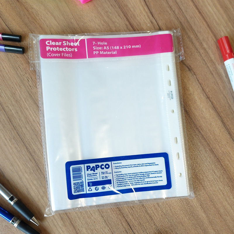 کاور کاغذ A5 پاپکو کد A5-7 بسته 200 عددی