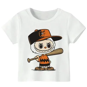 تی‌شرت آستین کوتاه دخترانه مدل LABUBU A40