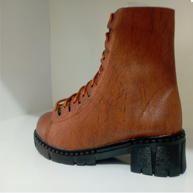 نیم بوت زنانه مدل هزار بند کد 01 رنگ قهوه ایی