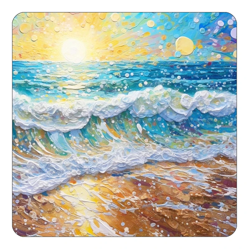 مگنت کاکتی طرح نقاشی رنگ روغن مدل mp72053