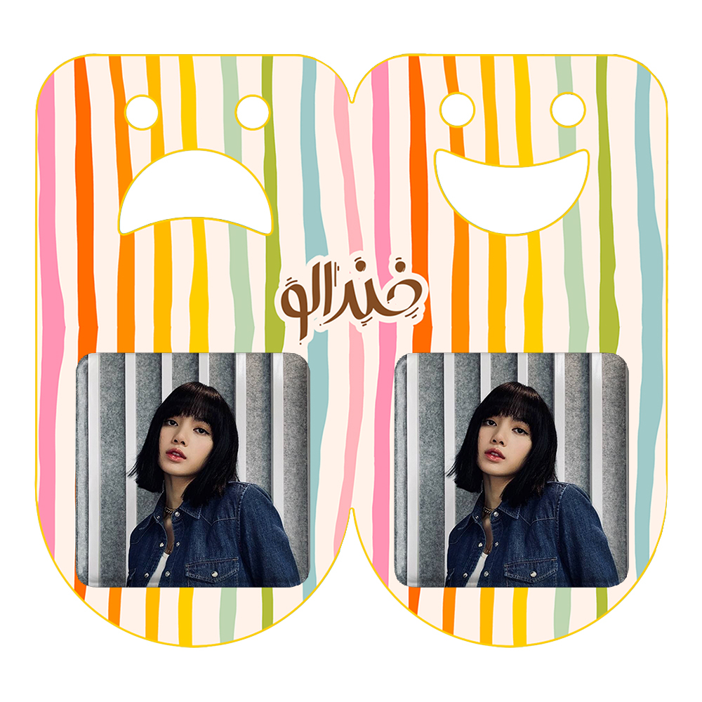 پیکسل خندالو مدل لیسا بلک پینک کد 14232 به همراه مگنت