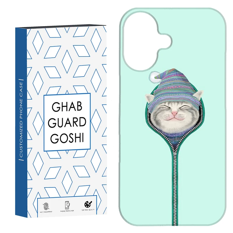 کاور قاب گارد گوشی طرح گربه کد Dimo-754 مناسب برای گوشی اپل Iphone 16     