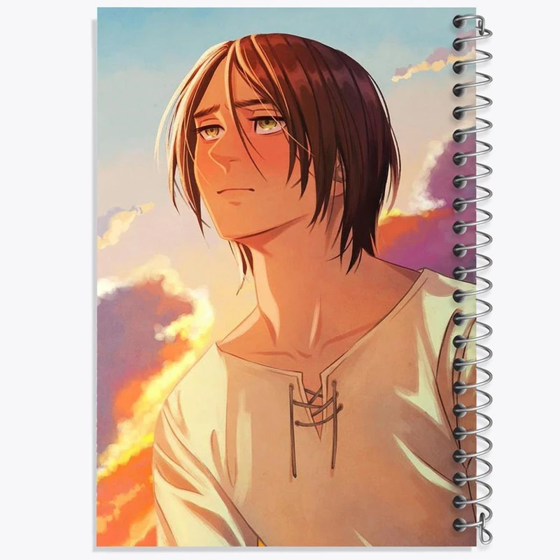 دفتر نقاشی 50 برگ خندالو مدل ارن یگر انیمه اتک آن تایتان Attack on Titan کد 18540