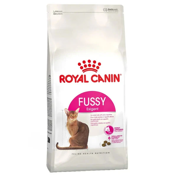 غذا خشک گربه بالغ رویال کنین مدل FUSSY Exigent طعم مرغ وزن 10000 گرم 