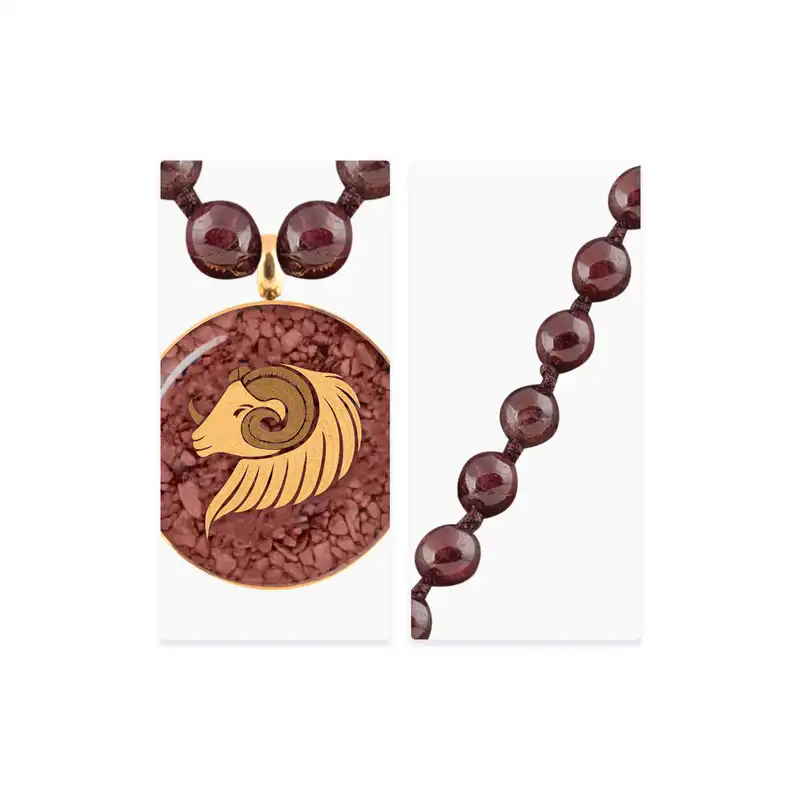 گردنبند زنانه زرسام مدل ماه فروردین کد 10006370