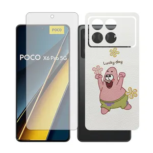 Glass Together model matte Screen Protector Suitable for Xiaomi Poco X6 Pro Mobile Phone with Back cover sticker