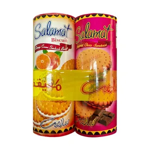 بیسکویت کرمدار سلامت با طعم کاکائو و پرتقال - 800 گرم بسته 2 عددی 