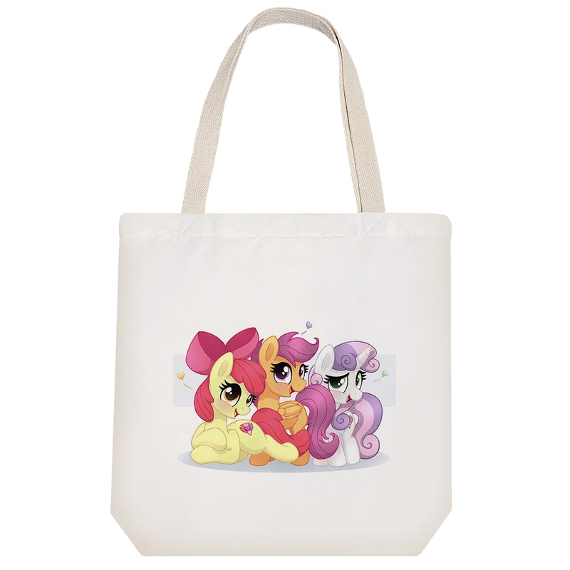 ساک خرید پارچه ای خندالو طرح پونی مدل توت بگ کد 2283