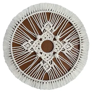 دیوارکوب بافتنی مدل مکرومه