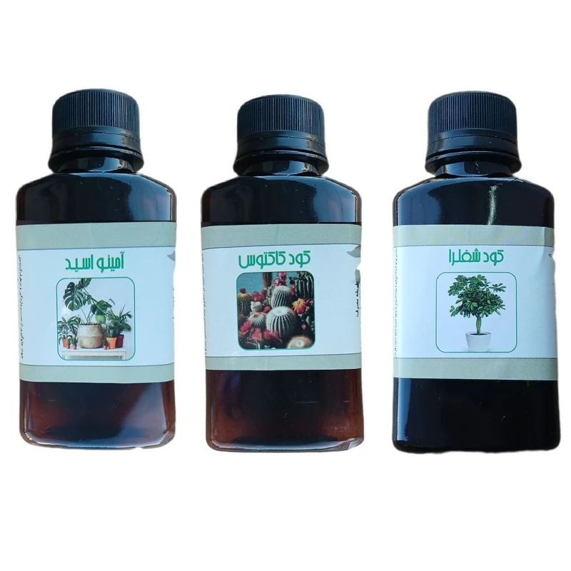 کود مایع امینو اسید و کود شفلرا و کاکتوس مدل life drop حجم 110 میلی لیتر