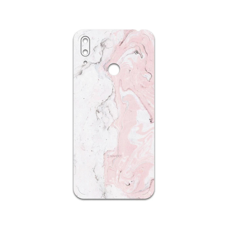 برچسب پوششی ماهوت مدل Blanco-Pink-Marble مناسب برای گوشی موبایل هوآوی Y7 Prime 2019
