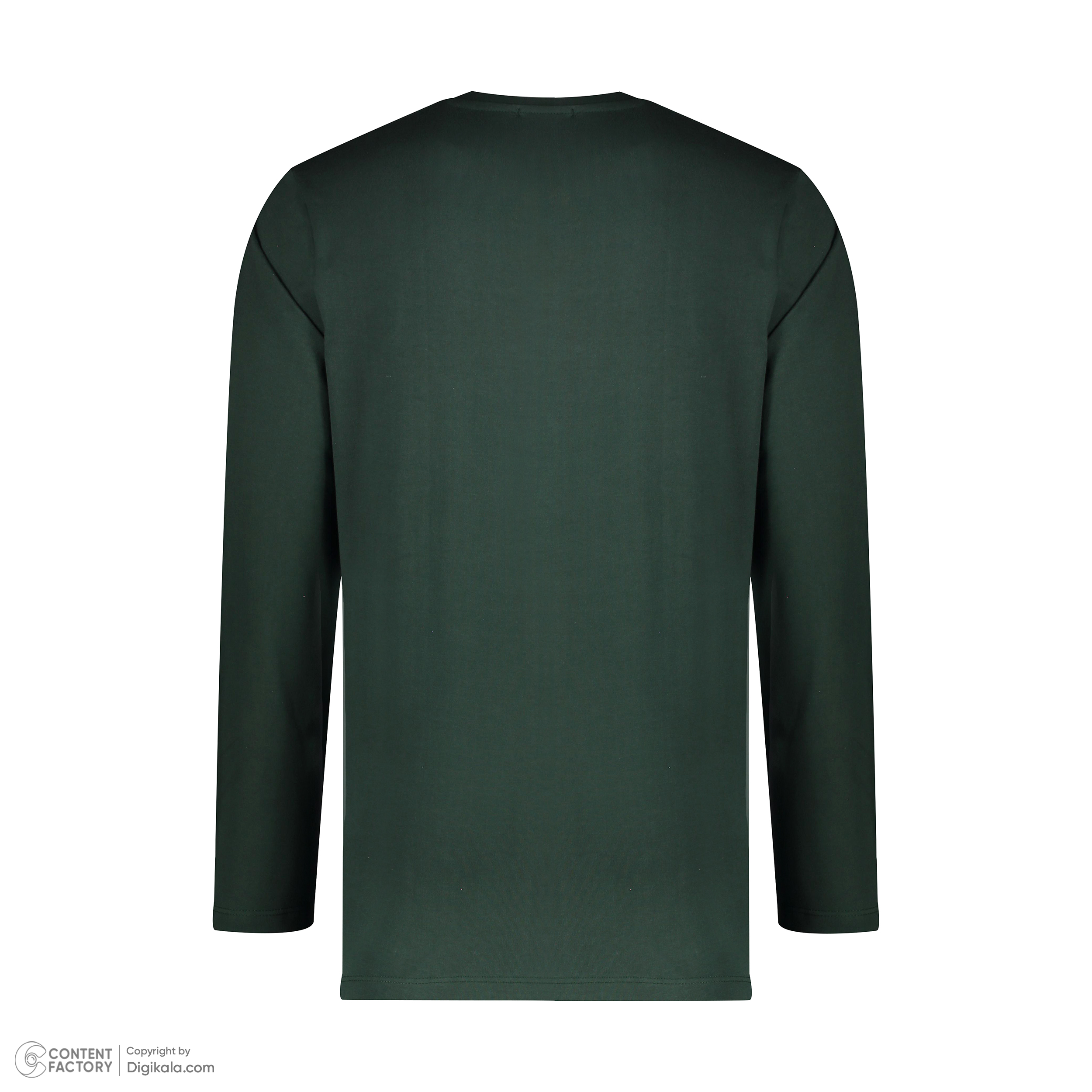 تی شرت آستین بلند مردانه باینت مدل 560-3 رنگ سبز -  - 4
