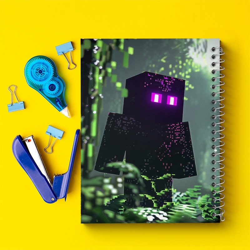 دفتر مشق 100 برگ خندالو طرح ماینکرافت (Minecraft) کد F2430