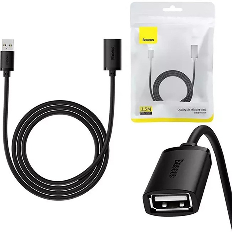 کابل افزایش طول USB 2.0 بیسوس مدل BS-OH127 طول 150 متر