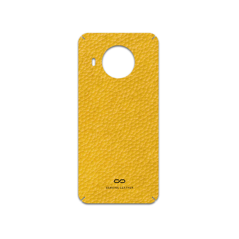 برچسب پوششی ماهوت مدل Mustard-Leather مناسب برای گوشی موبایل نوکیا X20