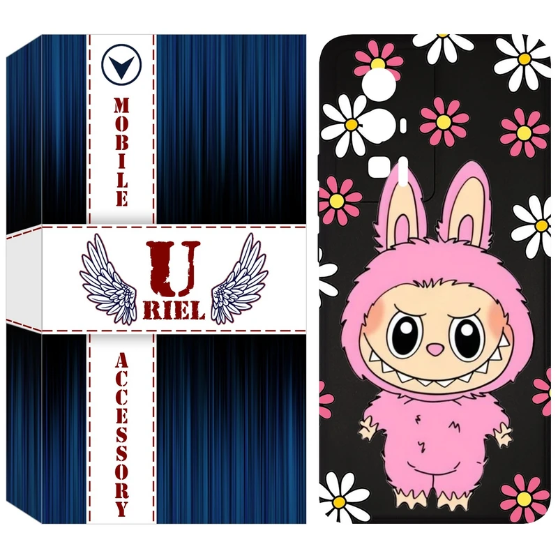 کاور یوریل مدل KSH کد 106 طرح عروسک لبوبو مناسب برای گوشی موبایل شیائومی Poco F5 Pro / Redmi K60 / K60 Pro