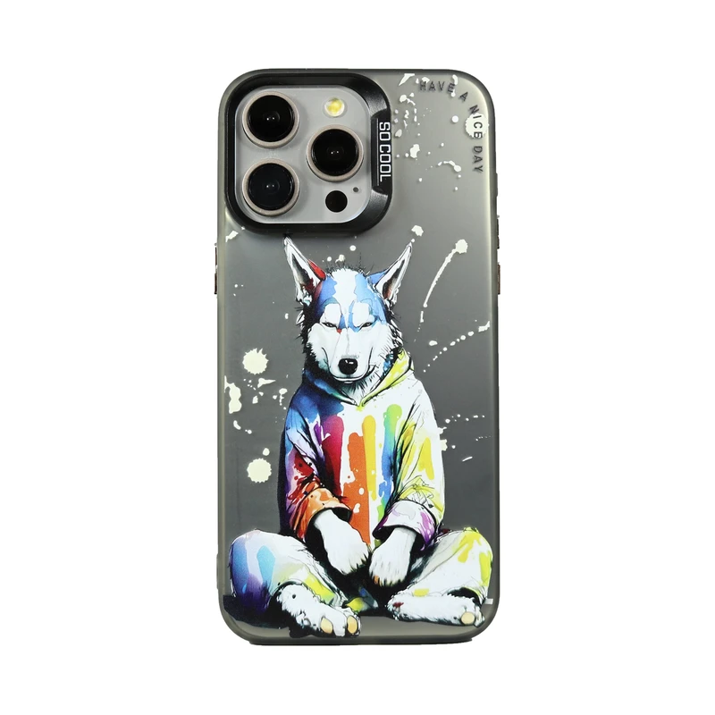 کاور طرح Creative مدل سگ نشسته مناسب برای گوشی موبایل اپل IPHONE 15 Promax