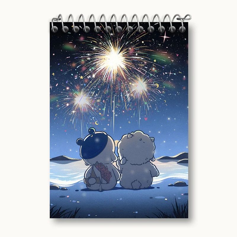 دفتر یادداشت 50 برگ خندالو طرح گوسفند و سگ کیوت کد N4697