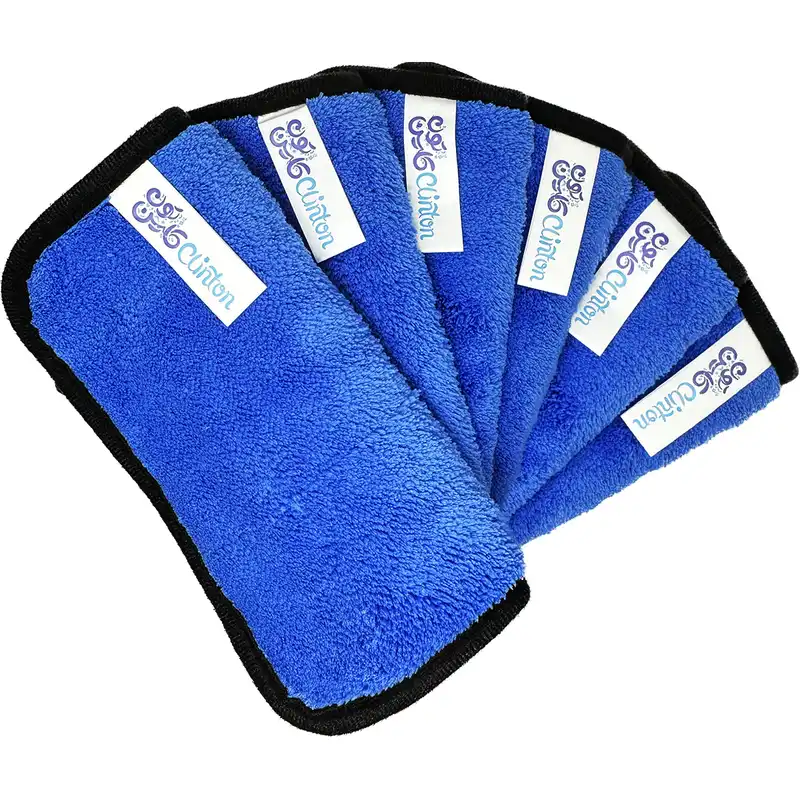 دستمال نظافت کلینتون مدل سوپر میکروفایبر کد 6030 بسته شش عددی