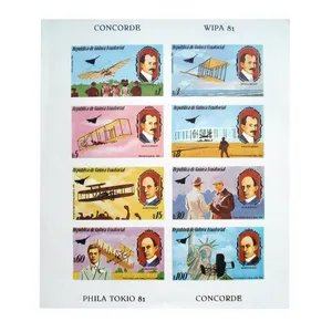 تمبر یادگاری مدل مخترعین هواپیما کد F-918 مجموعه 8 عددی