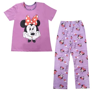 ست تی شرت آستین کوتاه و شلوار دخترانه پیتایا مدل mickey gr