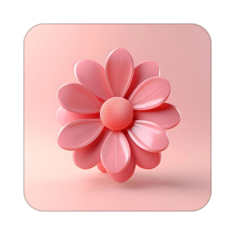 زیر لیوانی کاکتی طرح گل مدل mp19433