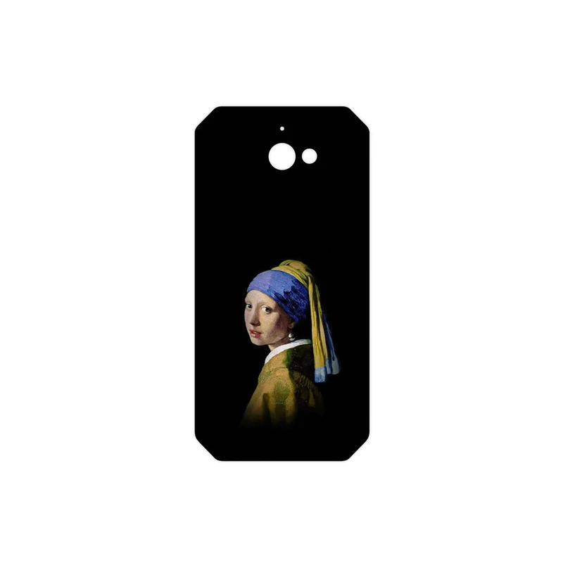 برچسب پوششی ماهوت مدل Girl with a Pearl Earring of Vermeer مناسب برای گوشی موبایل کاترپیلار S50