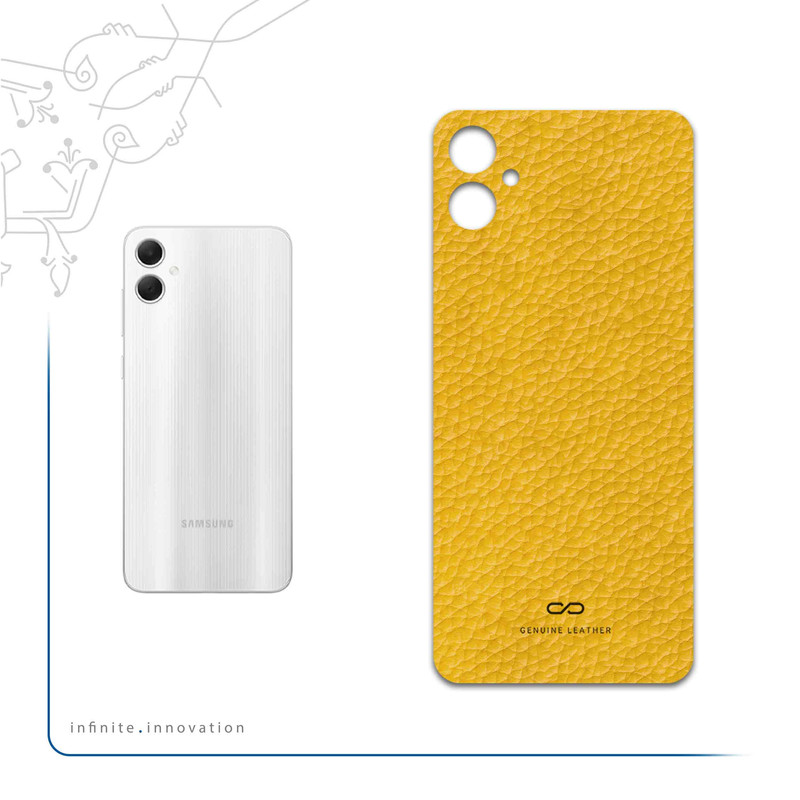 برچسب پوششی ماهوت مدل Mustard-Leather مناسب برای گوشی موبایل سامسونگ Galaxy A05