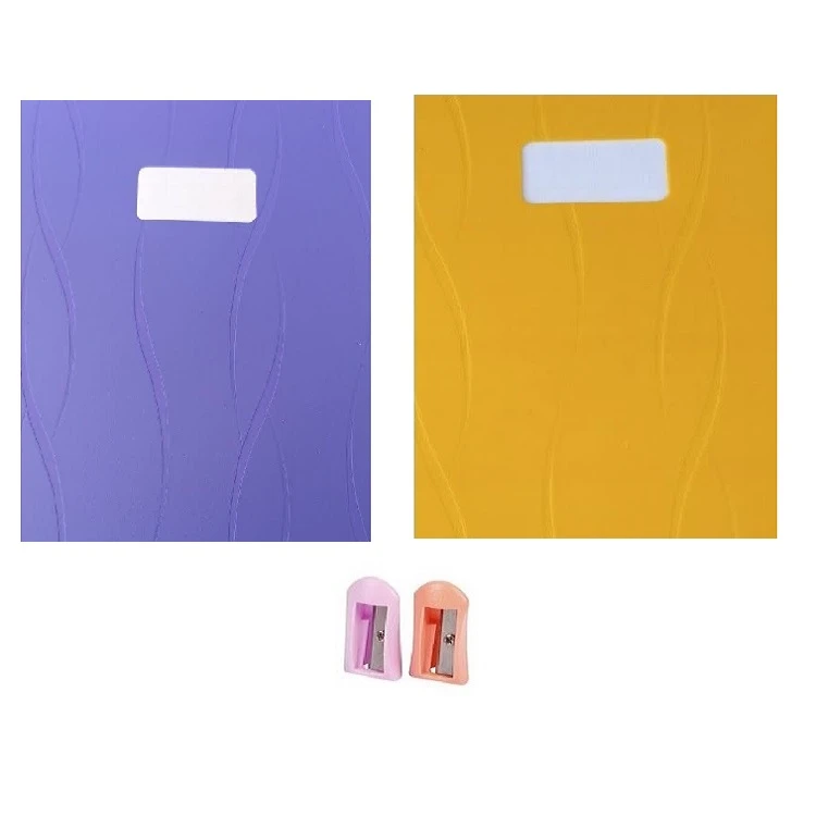 دفتر مشق 50 برگ مدل ایفل پلاس به همراه پاکن  مجموعه 4 عددی