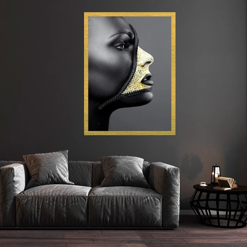 تابلو بکلیت طرح مدلینگ و چهره هنری مدل قاب شاسی T-S10367