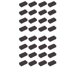  ضربه گیر درب خودرو قطعه سازان کبیر مدل ZAR-BLACK-746 مجموعه 32 عددی