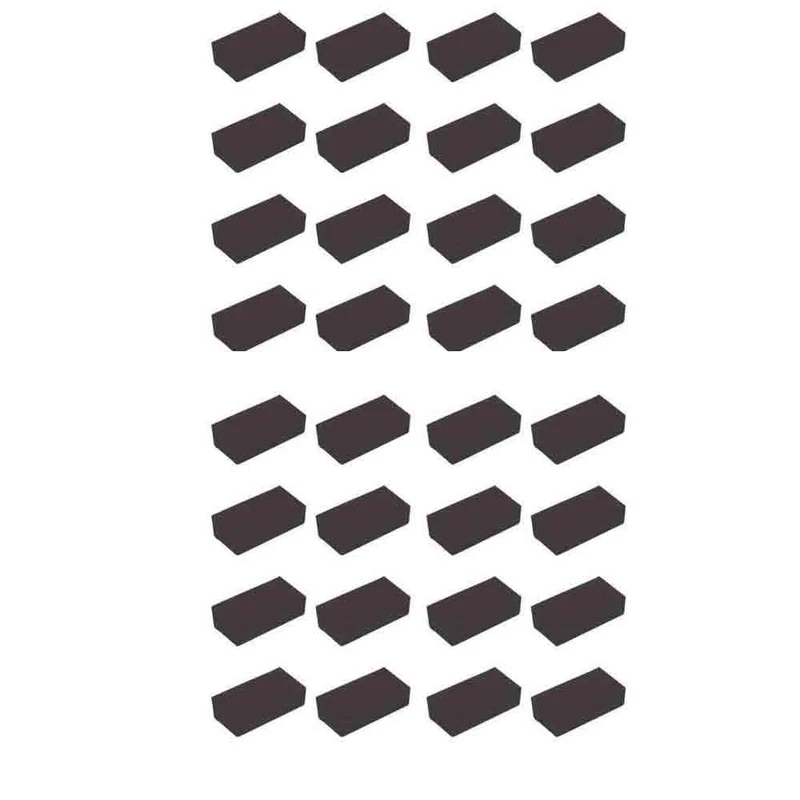  ضربه گیر درب خودرو قطعه سازان کبیر مدل ZAR-BLACK-746 مجموعه 32 عددی