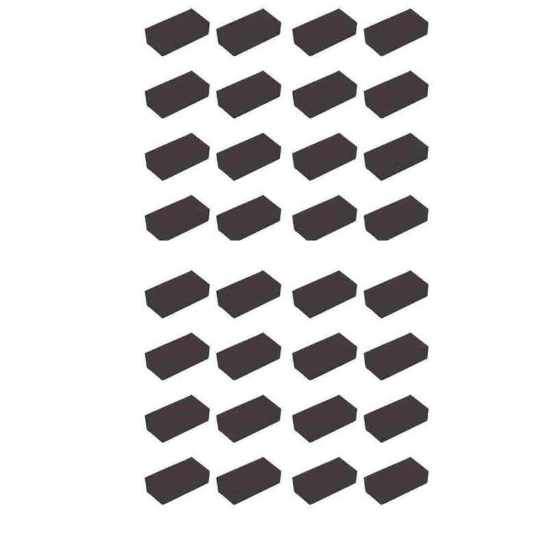  ضربه گیر درب خودرو قطعه سازان کبیر مدل ZAR-BLACK-746 مجموعه 32 عددی