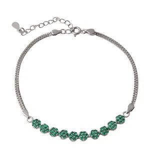 دستبند نقره زنانه مدل فلاور کد DP_536