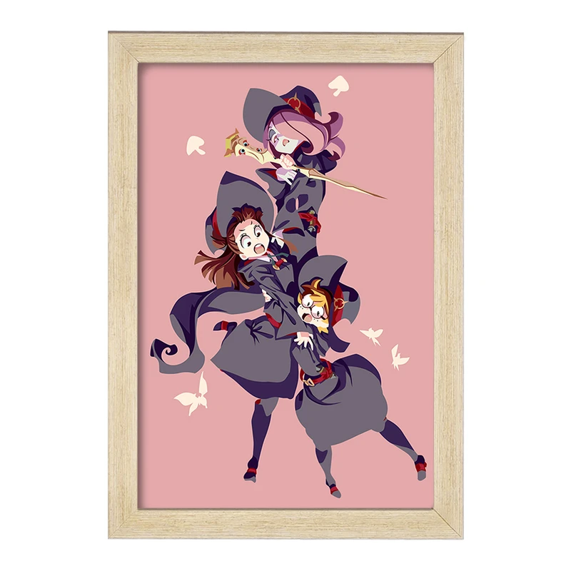 تابلو خندالو مدل جانسون و اکو و سوسی انیمه جادوگران کوچک Little Witch Academia  کد 22935