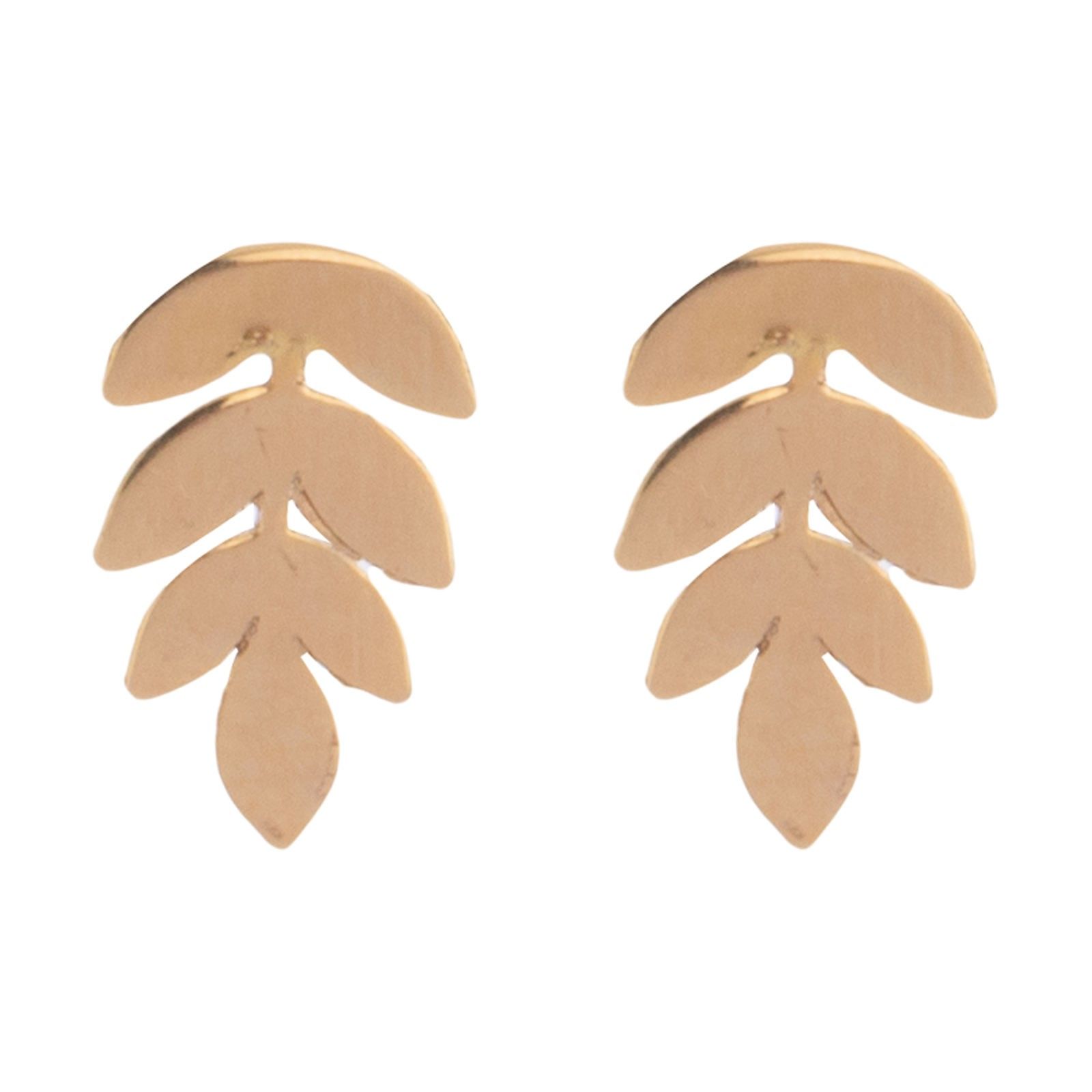 گوشواره طلا 18 عیار زنانه قیراط طرح گندم کد GH4789 -  - 2