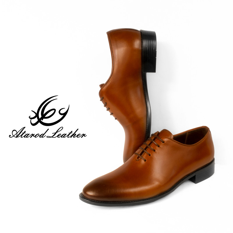 کفش مردانه چرم عطارد مدل چرم طبیعی کد SH235
