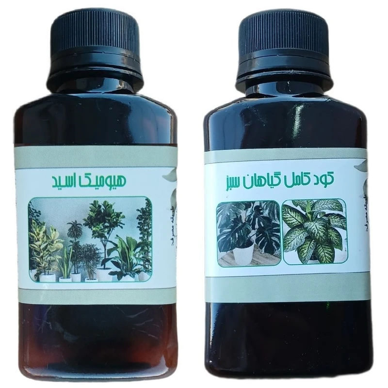 کود مایع هیومیک اسید و کود کامل گیاهان سبز مدل life drop حجم 110 میلی لیتر