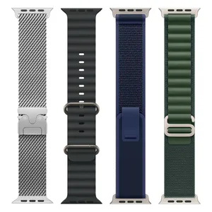 بند اسپریگ مدل Trend Mix مناسب برای اپل واچ سری Se/1/2/3/4/5/6/7/8/9/10/Ultra/Ultra2 سایز 42/44/45/46/49mm مجموعه 4 عددی