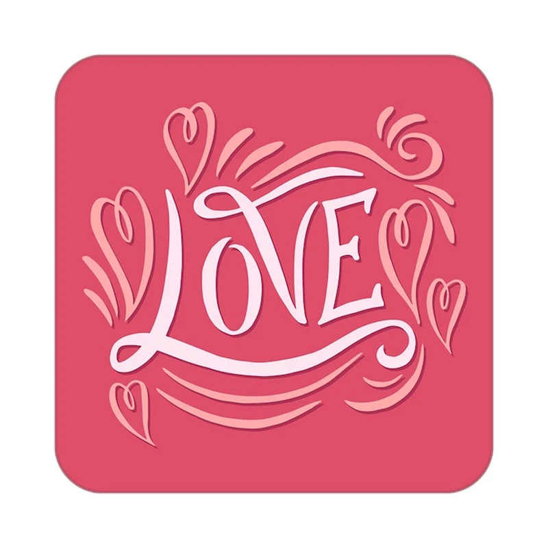 زیر لیوانی کاکتی طرح عاشقانه مدل mp39173