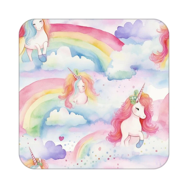 زیر لیوانی کاکتی طرح اسب تک شاخ و یونیکورن مدل mp30081