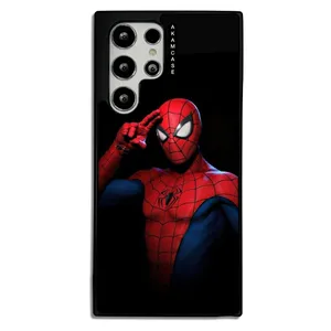 AKAM AMCWSGS22U-SPIDERMAN7 Cover For Samsung Galaxy S21 Ultra