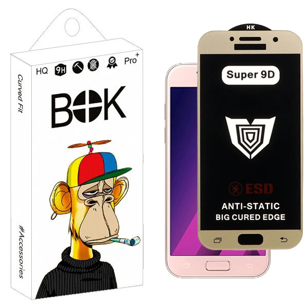 محافظ صفحه نمایش بوک مدل Super9D Axira مناسب برای گوشی موبایل سامسونگ Galaxy A520 / A5 2017