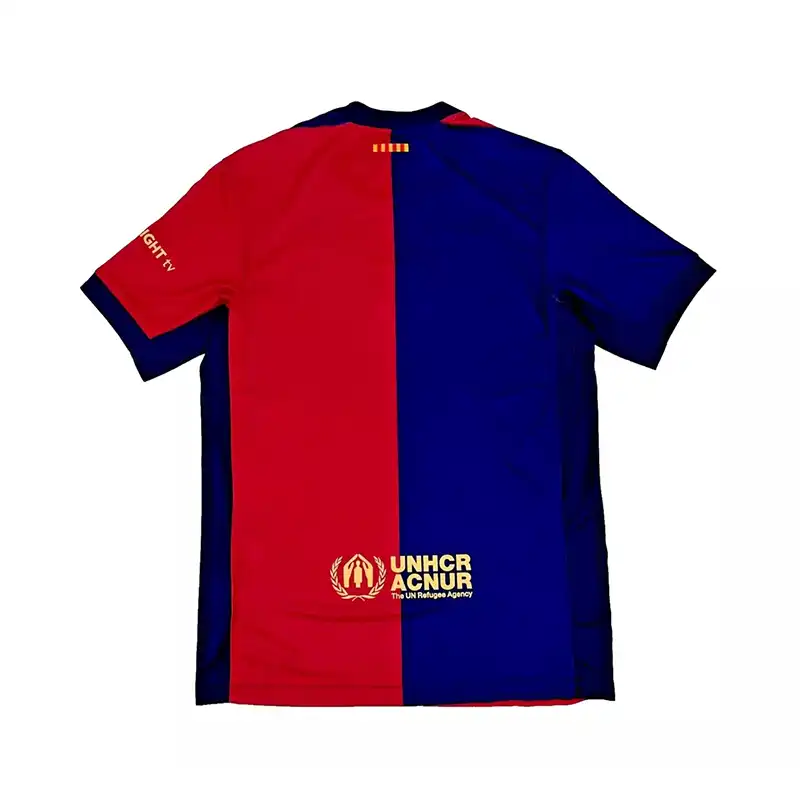 ست تی شرت و شلوارک ورزشی مردانه مدل بارسلونا Home 2025