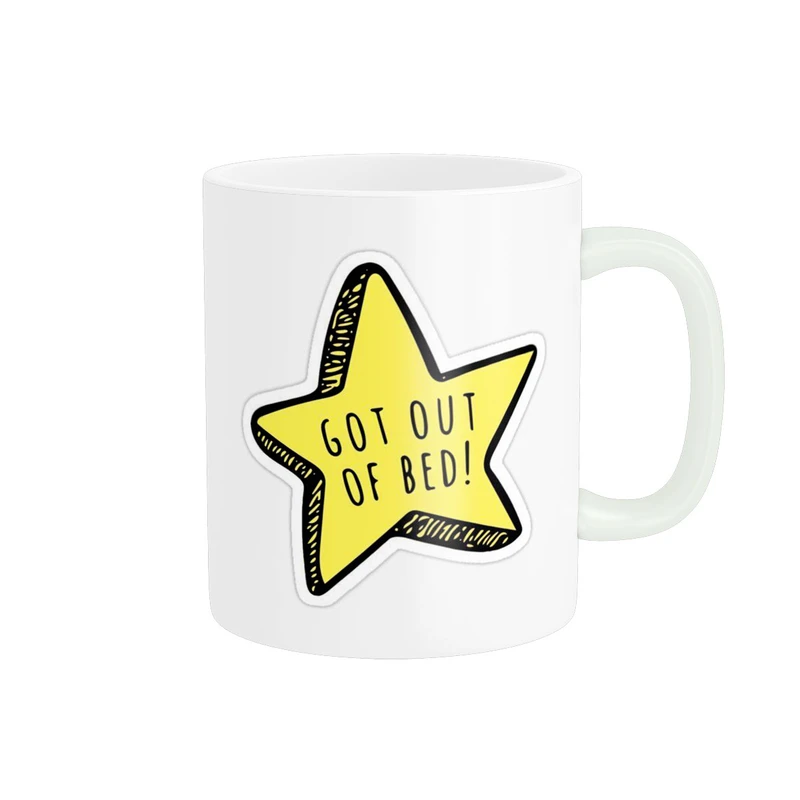 ماگ پاد آفرین مدل جمله انگیزشی از تخت بیا بیرون طرح ستاره کد 2065