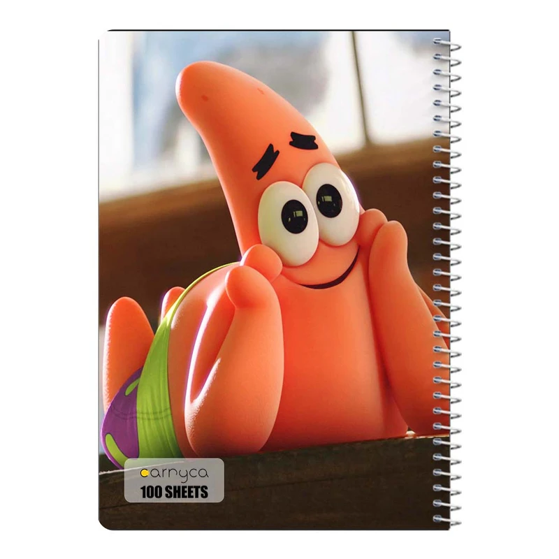 دفتر مشق 100 برگ سیمی کارنیکا طرح باب اسفنجی spong bob کد 39603
